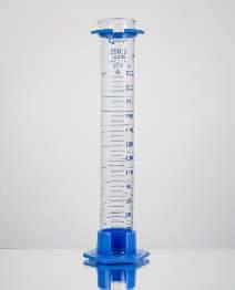 Цилиндр мерный, класс А, 250,0 мл, ц.д. 2,0 мл, БС, градуировка, шестиугольное основание, защитное кольцо, 2 шт./уп., Glasscolab, Индия