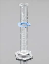 Цилиндр мерный, класс А, 2000,0 мл, ц.д. 20,0 мл, БС, градуировка, шестиугольное основание, защитное кольцо, сертификат на серию, 1 шт./уп., Glasscolab, Индия