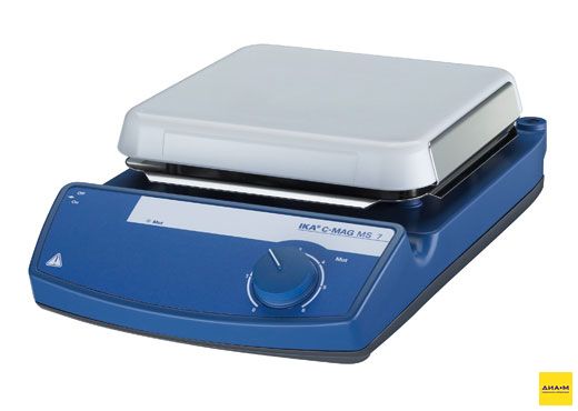 Магнитная мешалка без нагрева, объем по воде 10 л, платформа 180х180 мм, 1500 об/мин, C-MAG MS 7 IKAMAG, IKA