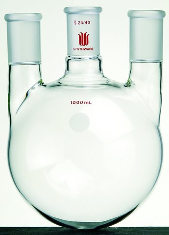 Колба трехгорлая, круглодонная, 50 мл, нестерильная, с вертикальными горловинами, Merck (Sigma-Aldrich)