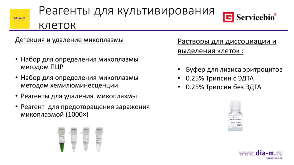 Реагенты для культивирования клеток