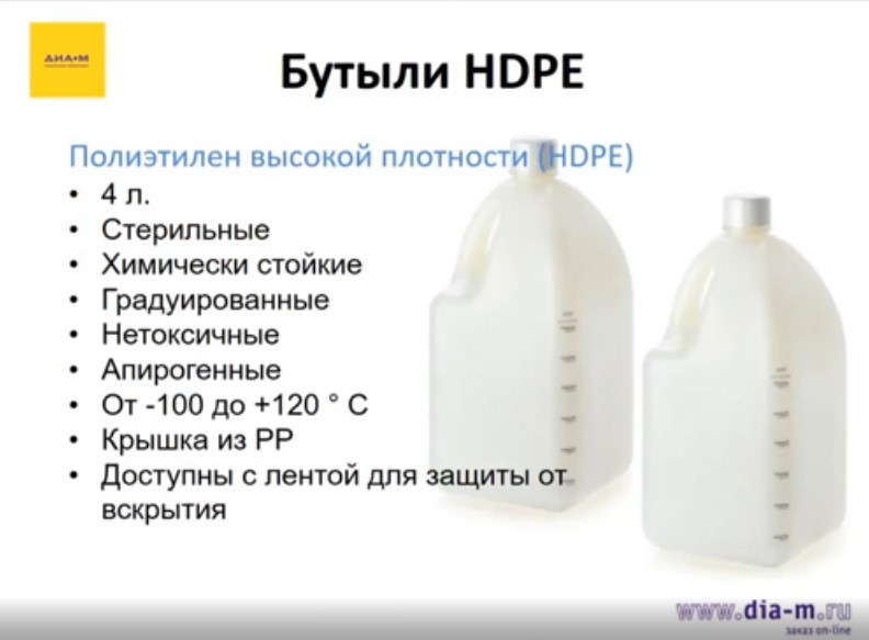 бутыли HDPE