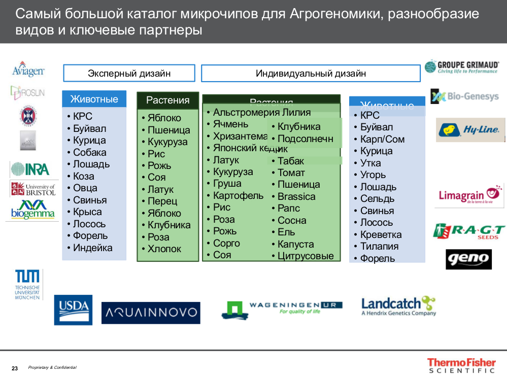 Выбор микрочипов для агрогеномики