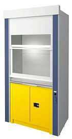 Шкаф вытяжной для работы и хранения ЛВЖ, ширина 150 см, Fridurit 20 мм, без тумбы Justrite