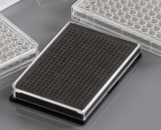 Планшеты культуральные 384-лун., поверхность ТС, плоскодонные, черные, стерильные, Nest, Китай