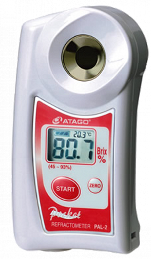 Рефрактометр, от 45 до 93 % Brix, портативный, PAL-2, PAL