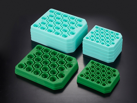 Штатив для пробирок, d 17 мм, 25 мест, полипропилен, с маркировкой