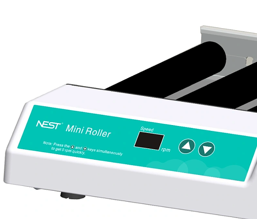 Роллер-мини для пробирок и бутылей, панель управления