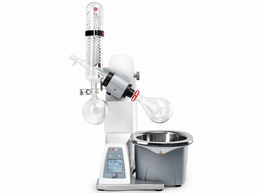 Испаритель роторный RE100-Pro, вертикальный холодильник 1000 см², автоматический лифт, DLab, Китай