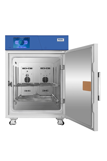 Климатическая камера постоянных условий «тепло-холод-освещение-влажность», ICH, +5...+70 ºC, 256 л, HHS-256 light, открытая дверца