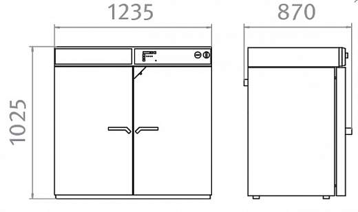 Камера испытательная «тепло», +5 выше комн....+300°С, FP400, 400 л, габариты, Binder
