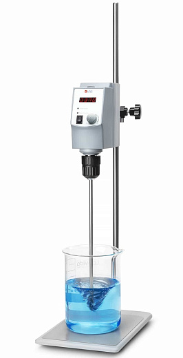 Мешалка верхнеприводная, до 40 л по воде, до 2200 об/мин, OS40-S, комплект OS40-S package, DLab, Китай