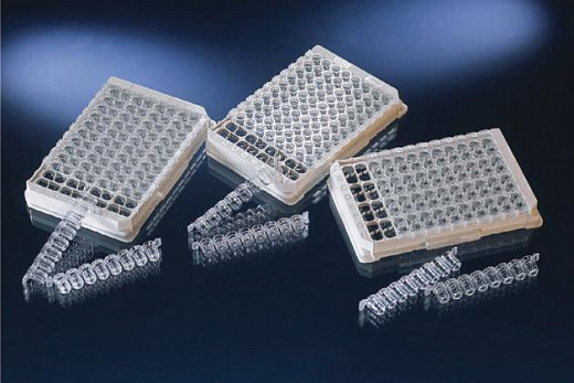 Планшеты 96 луночные для ИФА, для колориметрии, стрипованные, прозрачные, нестерильные, MaxiSorp, 350 мкл