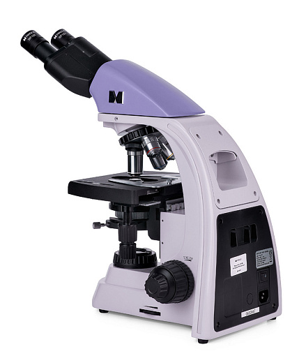 Микроскоп Magus Bio 230B, прямой, бинокуляр/тринокуляр, СП, Ахромат 4×, 10×, 40×, 100× МИ, Magus (вид сбоку)