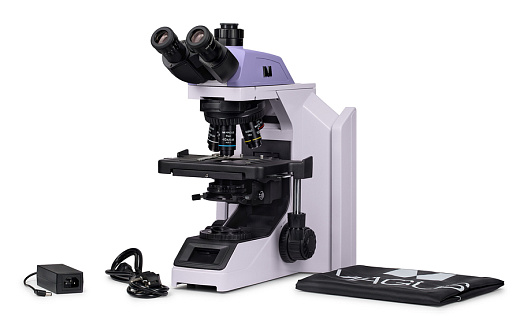Микроскоп Magus Bio 270T, прямой, тринокуляр, СП, планахромат 4×, 10×, 40×, 100× (комполект)
