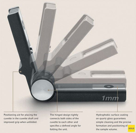 Спектрофотометр 200-830 нм, однолучевой, спектральная щель 4 нм, BioSpectrometer basic, с кюветой μCuvette Фото 2