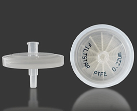 Фильтрующая насадка, d пор 1,0 мкм, d мембраны 4 мм, политетрафторэтилен (PTFE), гидрофобный, 100 шт./уп., Китай