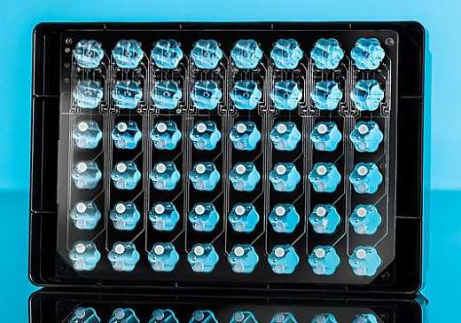 Планшет 48-лун. с лепестковыми лунками Flower Plate, микрофлюидный, прозрачное дно, рН- и O₂-оптоды, 1 шт. Фото 1