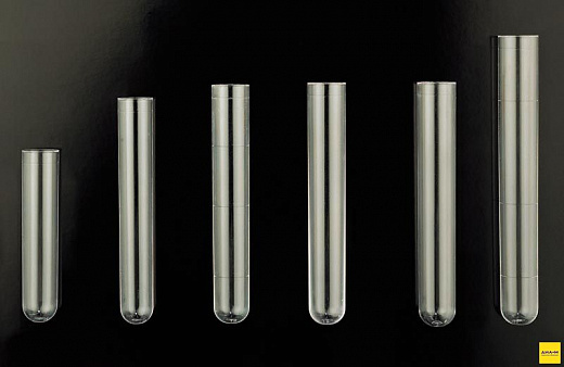 Пробирки 5 мл, ПС, 12×75 мм, круглодонные, без пробки, 1000 шт./уп.