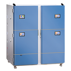 Климатическая камера постоянных условий «тепло-холод-влажность» для тестирования стабильности лекарств, +15...+65 ºC, 2 камеры, 2×500 л, SHH-SSD-2T