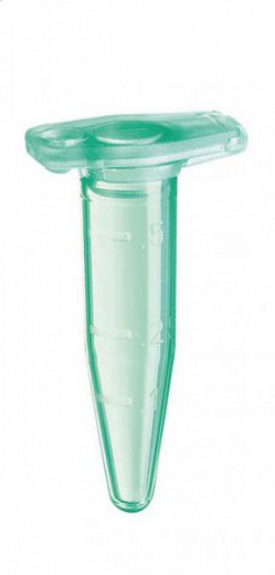 Пробирки 0,5 мл типа Эппендорф, до 30 000g, с замком Safe-Lock, зеленые, 500 шт./уп.
