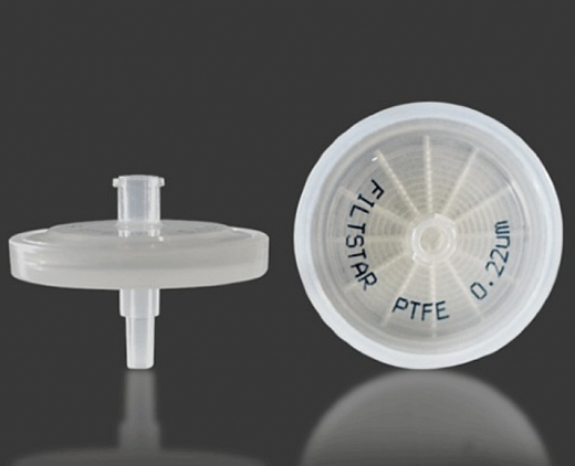 Фильтрующая насадка, d пор 0,10  мкм, d мембраны 4 мм, политетрафторэтилен (PTFE), гидрофобный,  100 шт./уп.