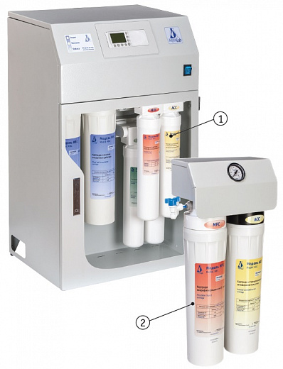 Система высокой очистки воды I типа, 12 л/ч, с модулем электродеионизации, Аквалаб-4 EDI