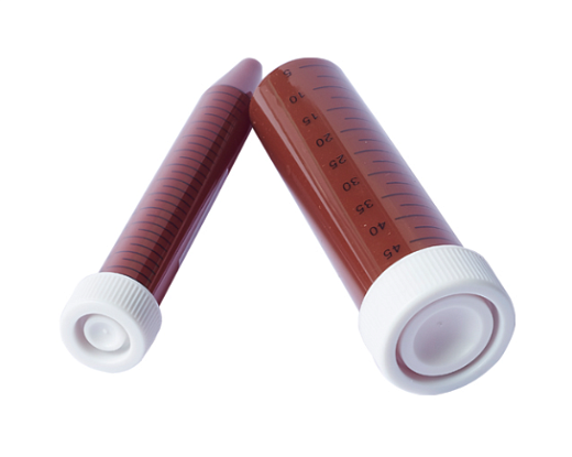 Пробирки 15 мл, ПП, янтарные, конические, до 12500 g, 50 шт./уп., 500 шт./кор.