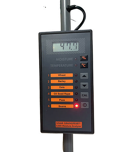 Экспресс-анализатор влагосодержания в зерне, погружной, длина щупа 1 м, Grainspear 6300, дисплей, Sinar