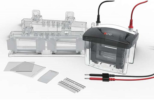 Электрофорезная вертикальная камера DL-Mini04, 1-4 геля, 8,3×7,3 см