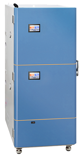 Климатическая камера постоянных условий «тепло-холод-влажность» для тестирования стабильности лекарств, +15...+65 ºC, 2 камеры, 2×220 л, SHH-SSD-2ST