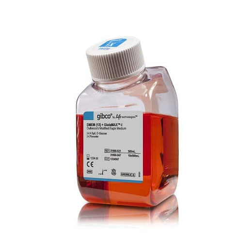 Среда DMEM GlutaMAX, высокое содержание глюкозы, без глутамина, с пируватом, с феноловым красным, без ХЕПЕС, Thermo FS