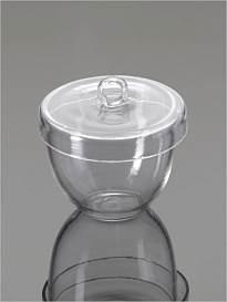 Тигель высокий, 25 мл, кварц, c крышкой, 4 шт./уп., Glassco