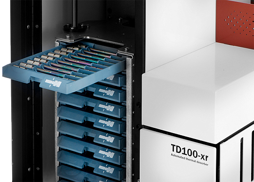 Автоматическая система двух стадийной термодесорбции TD100-xr,  совмещенная с устройством подачи проб, вместимость 100 трубок