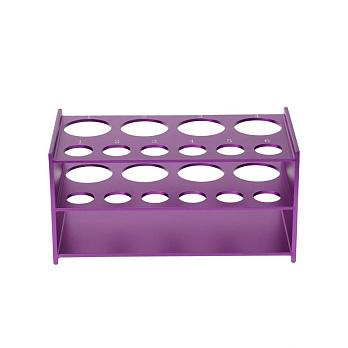 Штатив для пробирок 15, 50 мл, 10 мест, алюминиевый сплав, Servicebio (фиолетовый) 