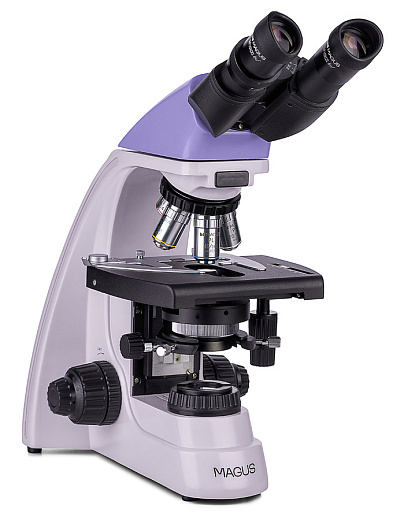 Микроскоп Magus Bio 250B, прямой, бинокуляр/тринокуляр, СП, планахромат 4×, 10×, 40×, 100× (общий вид)