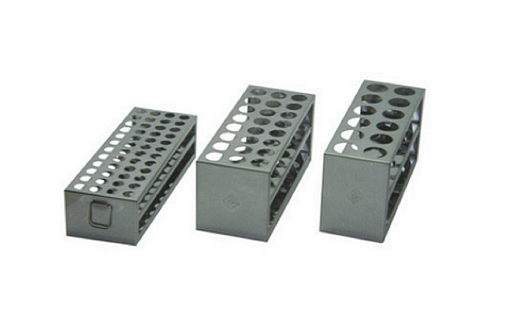 Штатив для пробирок, d 26 мм, 12 мест, нержавеющая сталь