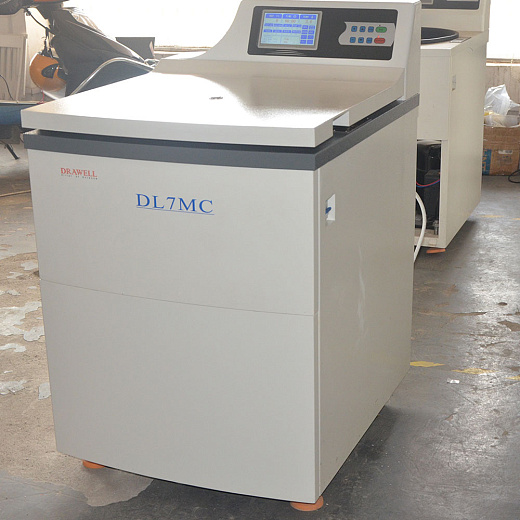 Центрифуга 8000 об/мин, 11620g, 4×1000 мл, с охлаждением, с ротором, напольная, DL-7MC, Drawell, Китай