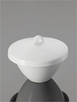 Тигель низкий, 100 мл, 71×50 мм, кремний, c крышкой, 4 шт./уп., Glassco