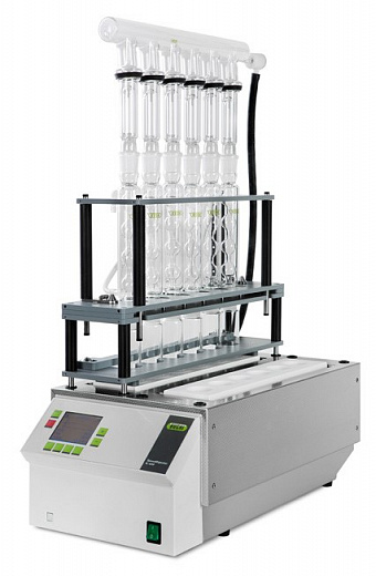 Дигестор ИК, 12 мест, 100 - 500 мл, ручной подъёмник, набор с обратным холодильником, K-439 Фото 2