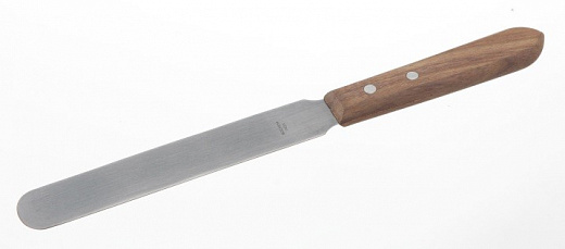 Шпатель с деревянной ручкой, длина 415 мм, лопатка 300×42 мм, нержавеющая сталь