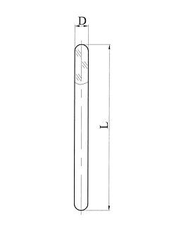 Палочка для перемешивания, стекло, 350×9 мм, Россия