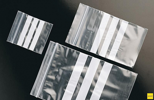 Пакеты 6×8 см, с молнией и маркировочными полосами