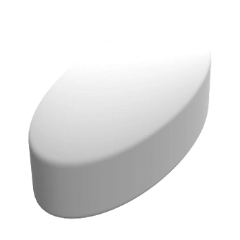 Магнитный перемешивающий элемент, в форме эллипса, 20×50 мм, DLab, Китай